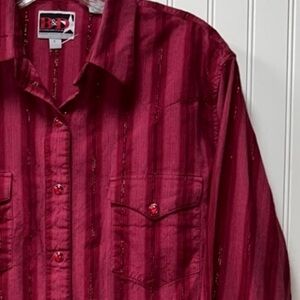 90s Brooks & Dunn Western Snap Shirt L Vintage